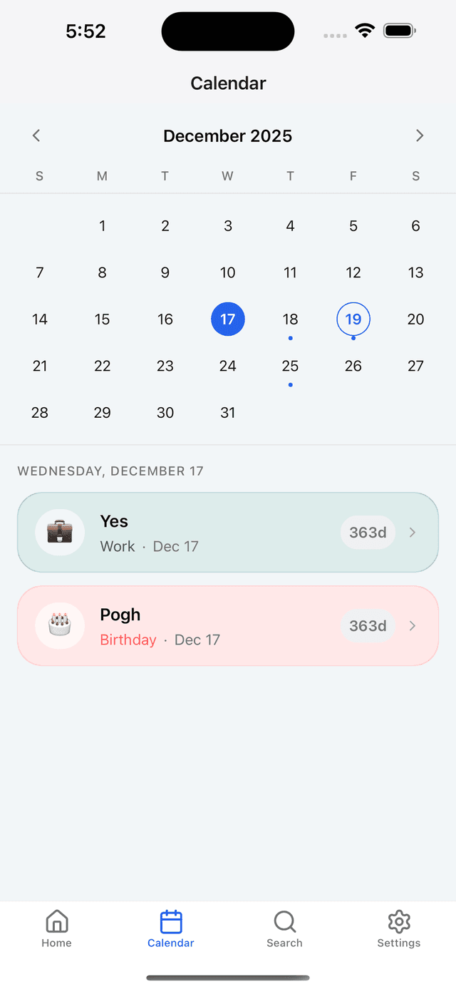 LifeDates Screenshot 3